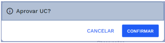 Janela de confirmação