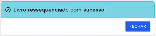 Caixa de diálogo de sucesso