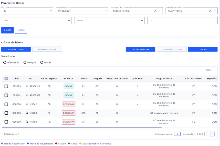 Executar Primeira Crítica