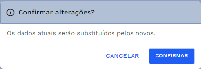 Caixa de confirmação