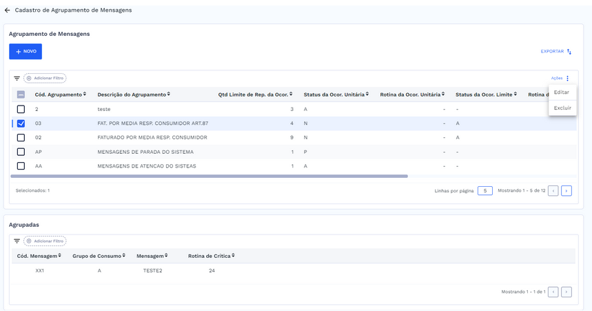 Caixa de diálogo de sucesso