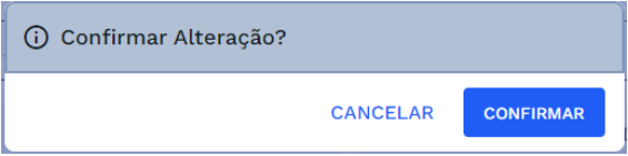 Janela de confirmação